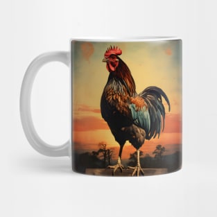 Beautiful Vintage Rooster Art | Classic Country Charm and Timeless Elegance Mug